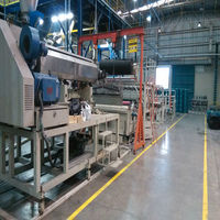 2m géomat laminé avec machine de fabrication de géotextiles, ligne de production de stratification de géomat en plastique