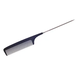 Eureka 1107 High Quality Detangling Hairdressing Carbon Comb Professional Salon Rat Tail Comb