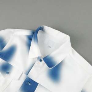 高品質でおしゃれなメンズ向けカスタムデニムプリント長袖シャツ - Product Image 3