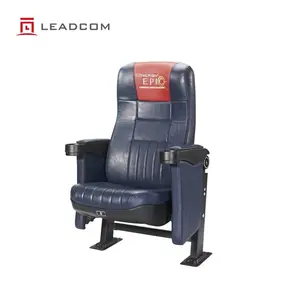 Sedia da Cinema commerciale Leadcom sedia da Cinema mobili da teatro moderna imbottita con schienale imbottito (LS-655C)