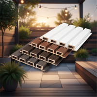 Clôture en matériau composite de style moderne de 10 pieds de haut, mur de jardin, clôture en bois, panneau de clôture WPC pour jardin, cour et maison