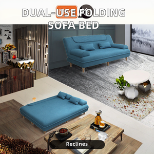 Canapé-<span class=keywords><strong>lit</strong></span> pliable multifonctionnel à double usage, <span class=keywords><strong>lit</strong></span> de repos pour le déjeuner, <span class=keywords><strong>matelas</strong></span> simple rétractable inclinable pour salon, petite école, salle de sport - Product Image 2