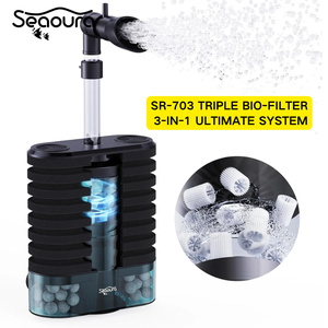 Filter Akuarium Submersible Seaoura SR-703 3-in-1 dengan Media Bio K1 Moving Bed & Bola Keramik - Product Image 1