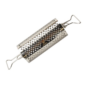 Barbecue portable au charbon de bois pour l'extérieur, <span class=keywords><strong>panier</strong></span> de cuisson cylindrique en métal pour rôtir la viande, cuisine extérieure - Product Image 1