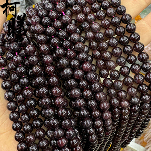 Perle di <span class=keywords><strong>Granato</strong></span> Rosso Naturale di Grado AB all'Ingrosso, 4-12mm, Lisce e Rotonde, per Creazione di Braccialetti - Product Image 4