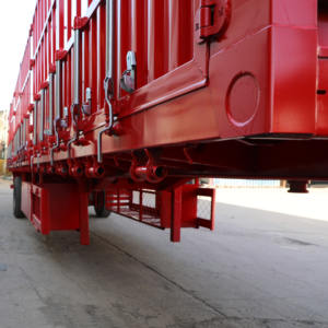 Semi-remorque à paroi latérale/cargo de 12 m/14 m/16 m/18 m pour marchandises en vrac/animaux/légumes/fruits - Product Image 2