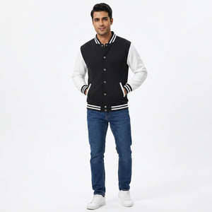 Nouvelle arrivée, veste varsity pour homme en tissu brodé avec logo, hiver, haute qualité, manches longues, veste letterman - Product Image 1
