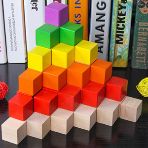 1-6 ซม.ธรรมชาติไม้ว่างเปล่า Cube CUSTOM ไม้ Cube - Product Image 6