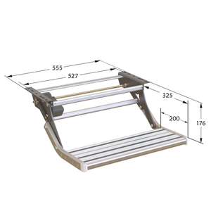 <span class=keywords><strong>Escaleras</strong></span> eléctricas plegables individuales de 570mm para RV con luz LED, capacidad de carga de 200KG para caravana, remolques para casa rodante, uso en Camping - Product Image 6