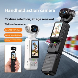 Caméra d'action portable 4K Ultra HD avec trépied, caméra Vlog 180° ° /90 °   Wi-Fi de poche multi-angle à rotation libre pour <span class=keywords><strong>Time</strong></span> <span class=keywords><strong>Lapse</strong></span> OEM - Product Image 3