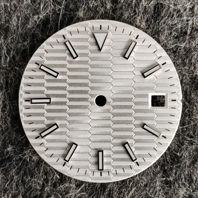 28.5mm Watch Modification Parts Blue Luminous Dial Suitable for 8215 ETA2824 2836 Automatic Movement Watches Replacement Dial