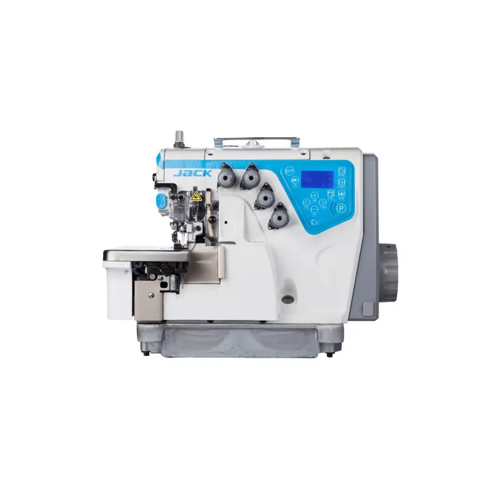 High Speed JACK C5 Top With Bottom Feed Auto-trimmer Direct Drive Overlock Industrial Sewing Machine