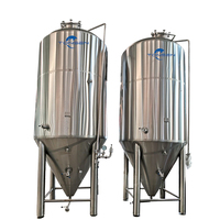 Fermenteur conique à enveloppe de 60 BBL certifié CE/PED, soudage TIG, raccords Tri-Clamp, cycle de fermentation rapide
