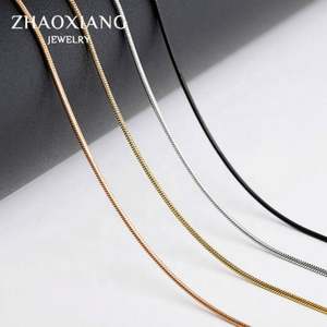 โรงงานผลิตโซ่แบบงู ราคาโรงงาน โซ่สแตนเลส อุปกรณ์ตกแต่งเครื่องประดับ ขายส่ง ขายดี เครื่องประดับ - Product Image 6