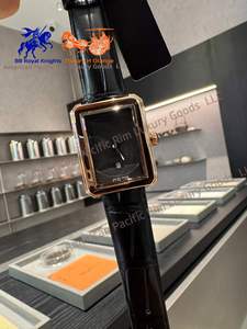 Best-Selling Luxury Women's <b>Square</b> Quartz Watch Waterproof with Moon Phase Feature 22mm Leather Band - Product Image 5