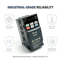Variateur de fréquence Delta VFD7A5MS23ANSHA 1,5 kW 7,5 A 230 V triphasé, variateur AC compact avec PLC intégré et freinage STO