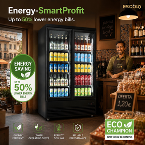 Refrigerador Comercial de Doble <span class=keywords><strong>Puerta</strong></span> Vertical para Bebidas, Vitrina Exhibidora de Bebidas, Enfriador de Bebidas para Restaurantes y Cocinas - Product Image 5