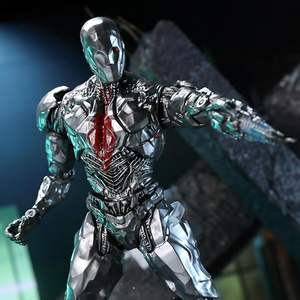 Figura de Acción de <span class=keywords><strong>Cyborg</strong></span> de la Serie <span class=keywords><strong>DC</strong></span> - Figura de Acción Original y Auténtica a Escala 1/9, 19.5cm/7.6in, con Muchos Accesorios, Juguete Coleccionable - Product Image 4