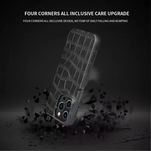 Custodia in Pelle Originale Antiscivolo e Antiurto per <span class=keywords><strong>iPhone</strong></span> Serie 13 14 15 con Protezione Fotocamera - Product Image 4