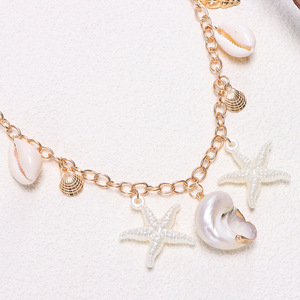 จี้ห้อยกระเป๋าธีมปลาดาว หอยสังข์ และไข่มุก สำหรับผู้หญิง แฟชั่นเครื่องประดับรูปสัตว์ทะเล - Product Image 4
