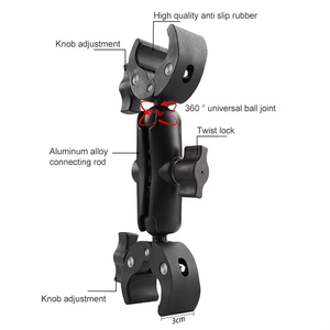 Soporte de Manillar para Motocicleta Daryoo, Tipo Pinza, para Selfies, Compatible con <span class=keywords><strong>GoPro</strong></span> y Otras Cámaras de Acción - Product Image 2