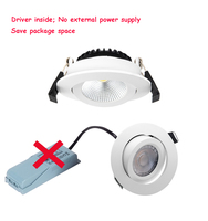 Spot LED encastré moderne à haute luminosité, sans scintillement, dimmable, européen, 6W, 3 températures de couleur sélectionnables, carré, pour intérieur, chambre à coucher