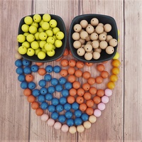 Nouveau pendentif de dentition de qualité alimentaire bijoux à bricoler soi-même collier perle bébé boule d'allaitement 15mm Silicone perles rondes