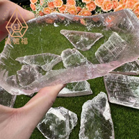 Plaque de sélénite rose Kindfull, cristal de sélénite rose de haute qualité, tranche de sélénite rose pour cadeau