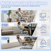 Chaise de bureau et de gaming moderne avec accoudoirs, appui-tête réglable et soutien lombaire, finition laquée, en matériaux naturels authentiques