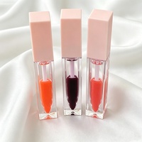 Nouveau design, gloss à lèvres liquide minéral brillant, longue tenue, imperméable, hydratant, végétalien, naturel, avec paillettes chimiques