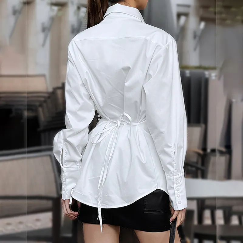 Custom New Fashion Drop, Shoulder Graphic Print Blouse Woman Spring 2024 Plus-Size Shirts/