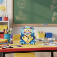 Kit Jam DIY STEM Mainan Edukasi Pembelajaran Waktu Set Perakitan Bangunan untuk Anak-anak