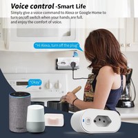 Prise intelligente WiFi TY-BR Tuya BR, 16A, fonction de surveillance de la puissance, minuterie, commande vocale