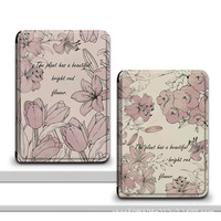 Casing Kindle Cetak Kustom Bergaya, Tahan Lama, Pelindung E-reader Pintar untuk Kindle Paperwhite