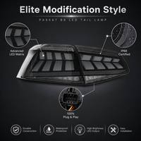 Lampu Belakang LED Modifikasi Smoke PC Lens DRL Rem Mundur untuk Volkswagen Passat B8 2016-2019 Sedan Mod Part