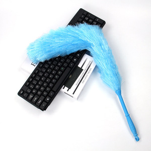 Plumeau électrostatique flexible bleu ciel, tête ronde de 65 cm, outil de nettoyage de meubles - Product Image 3