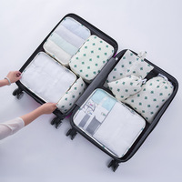 Essentiels de voyage : 9 cubes de rangement en polyester avec fermeture éclair pour valises cabine
