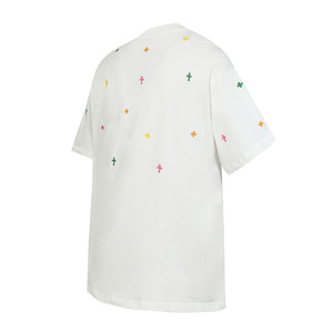 Nouveau T-shirt unisexe à manches courtes 2026 CH Chrome Horse Hoof avec broderie lourde en sanskrit, logo croix coloré et motif, style streetwear - Product Image 5