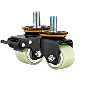 2 2.5 <span class=keywords><strong>3</strong></span> इंच भारी शुल्क कम प्रोफ़ाइल कैस्टर 75*75 मिमी छेद स्पेस एल्यूमीनियम कोर व्हील - Product Image 5