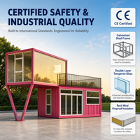 Maison conteneur préfabriquée de 20 pieds pour bureau de plongée sous-marine ou marina, personnalisable en usine, disponible en 20 pieds, 40 pieds et tailles sur mesure, installation facile