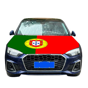 Drapeau national du <span class=keywords><strong>Portugal</strong></span> pour capot de voiture et couvercle de moteur 120x150cm Style sportif 87% Polyester + 13% Spandex Tissu Vente directe d'usine - Product Image 5