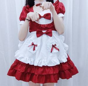 2026 RUIKE OEM Vestido de Criada Japonés <span class=keywords><strong>Sexy</strong></span> Color Crema, <span class=keywords><strong>Disfraz</strong></span> de Criada Little Sweetheart, Vestido Lolita, <span class=keywords><strong>Disfraz</strong></span> de Cosplay de Criada para Espectáculos Escénicos - Product Image 5