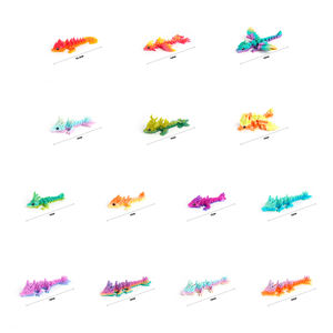 Vashine 3D figura de acción impresa Pterosaurio PLA juguete <span class=keywords><strong>animales</strong></span> Flexible cristal decoración colorida articulación móvil juguetes Dragón - Product Image 5