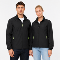 Blouson bomber noir streetwear en polyester tissé enduit, col montant, fermeture éclair, imprimé délavé, collection automne
