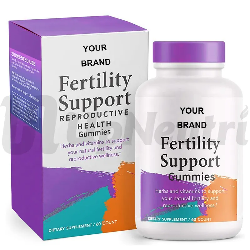 HACCP Factory Natural Fertility Support Supplement Reproductive Health Gummies Pectin Based Gummy