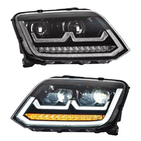 Adapté à Volkswagen Amarok 2010-2022, ensemble de phares LED modifiés, double projecteur, phare avant, signal séquentiel DRL