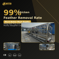 Chaîne d'abattage de volailles halal Plug & Play : Équipement d'abattage de poulets mobile, installation facile, usine mobile