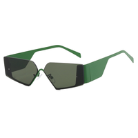 Lunettes de soleil connectées sans monture personnalisées pour hommes, style mode, pour la photographie de rue, forme concave