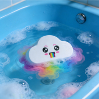 Bombes de bain et balles effervescentes pour la douche, personnalisées en usine, biologiques, mignonnes en forme de nuage, arc-en-ciel, véganes, sans alcool, en gros, OEM/ODM, pour enfants, amusantes