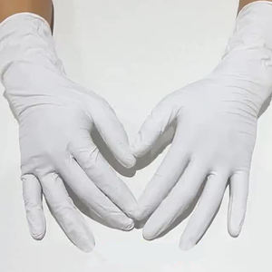 Guantes de nitrilo negro desechables resistentes mecánicos industriales personalizados guantes de polvo negro para protección de manos y brazos - Product Image 2